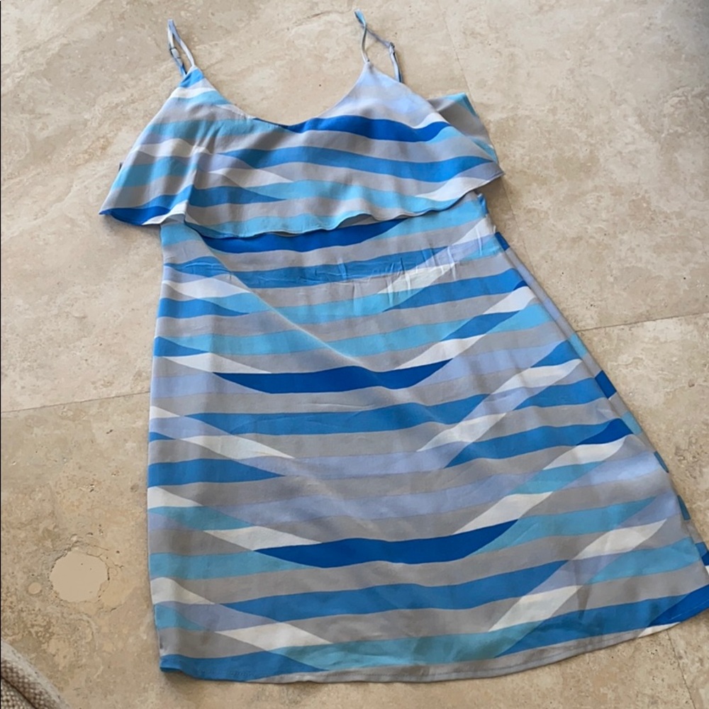 Blue patterned joie dress
